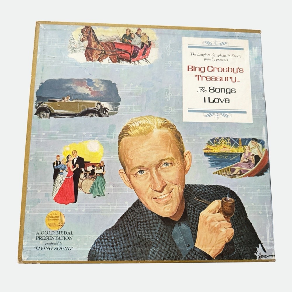 Vintage Bing Crosby's The Song I Love Record Set Record Album